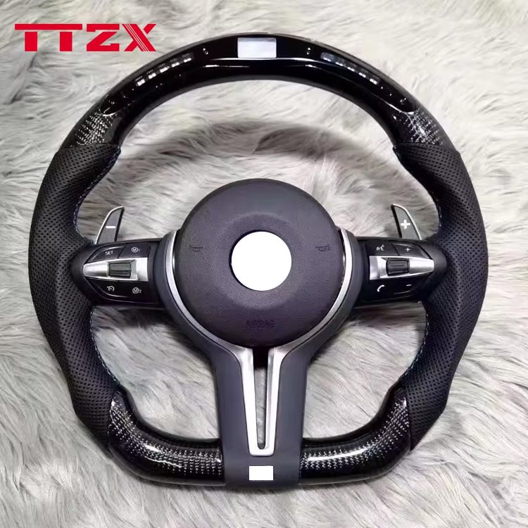 D Shape Flat Bottom Customized Carbon Fiber Steering Wheel Assembly For BMW F23 F21 1-4 SERIES X1-X4 X5 X6 M2 M3 M4 2015-2018
