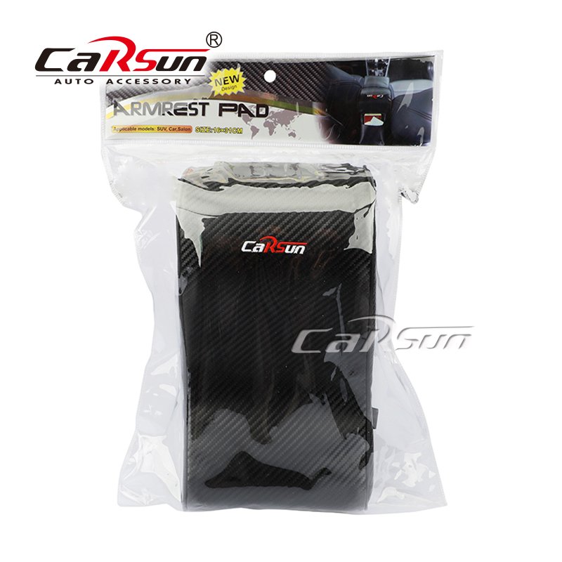 Car Armrest Box Mat PU Materials Pillow Soft Hand Rest Cushion Comfortable Car Armrest Box Pillow Car Interior Accessories