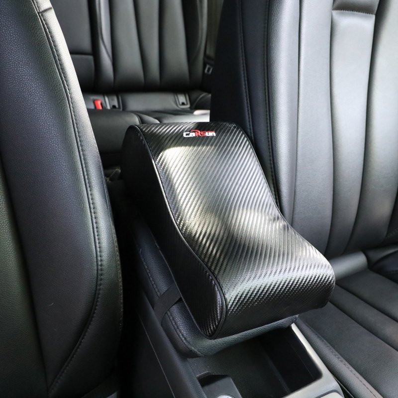Car Armrest Box Mat PU Materials Pillow Soft Hand Rest Cushion Comfortable Car Armrest Box Pillow Car Interior Accessories