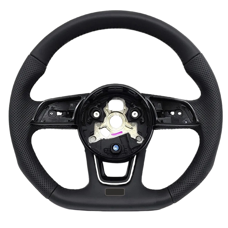 Fully Perforated Leather Steering Wheel For Audi RS3 RS4 RS5 A3 A4 B9 A5 S3 S4 S5 2017-2021Car Accessories
