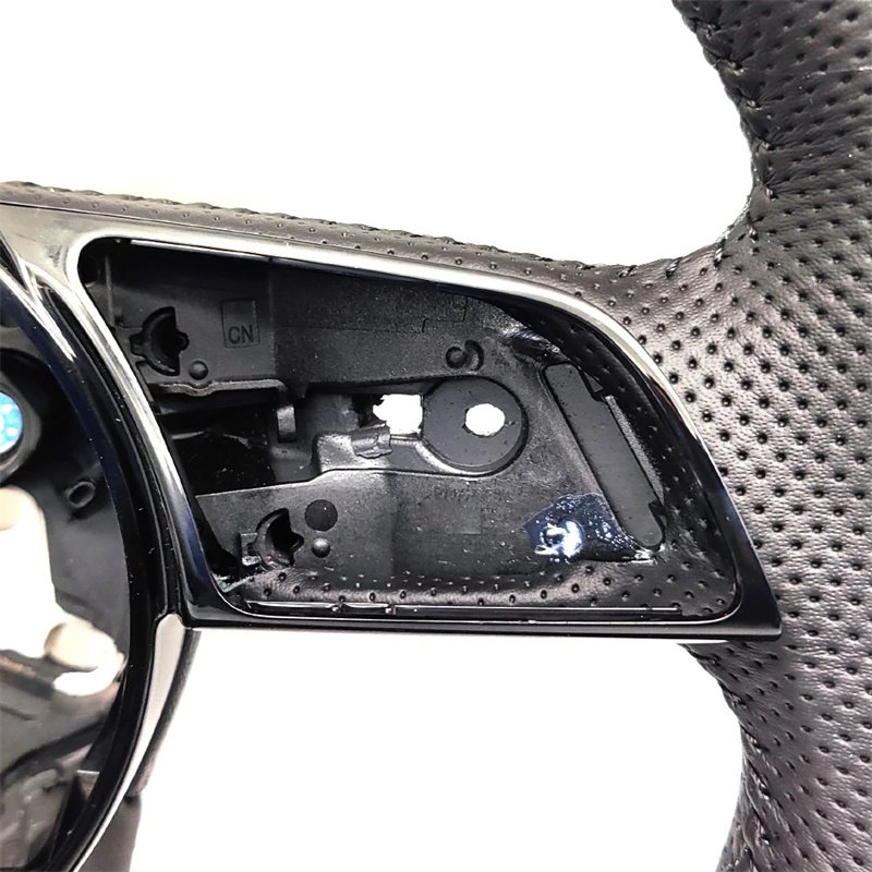 Fully Perforated Leather Steering Wheel For Audi RS3 RS4 RS5 A3 A4 B9 A5 S3 S4 S5 2017-2021Car Accessories