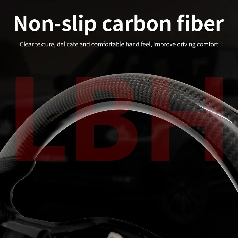 Car Perforated Leather Carbon Fiber Steering Wheel For Land Rover Range Rover Sport L494 Range Rover Vogue L405 Defender L663