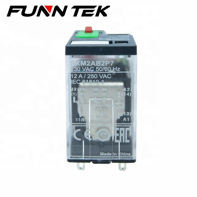 SCHNEIDER-Brand Harmony Electromechanical Relays RXM Miniature Relays RXM2AB2P7 2 C/O 230V AC 12A With LED