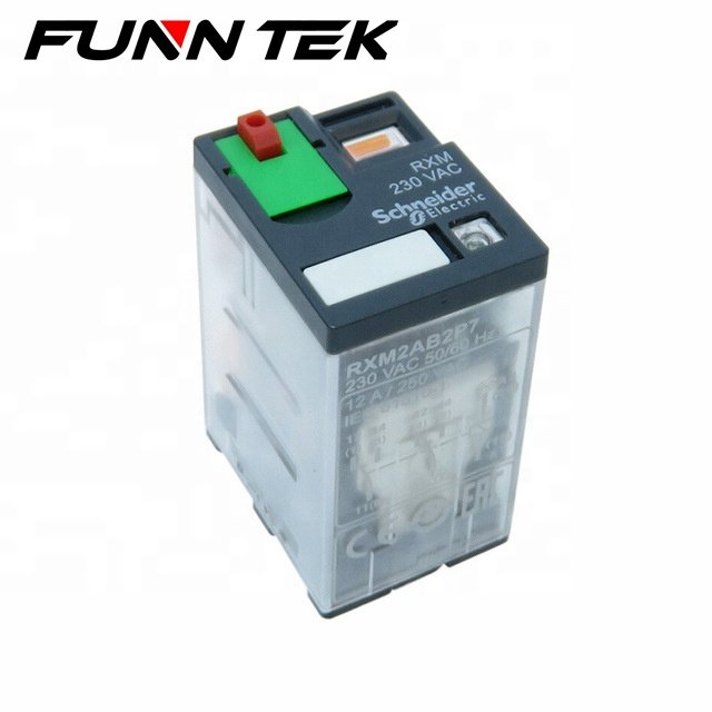 SCHNEIDER-Brand Harmony Electromechanical Relays RXM Miniature Relays RXM2AB2P7 2 C/O 230V AC 12A With LED