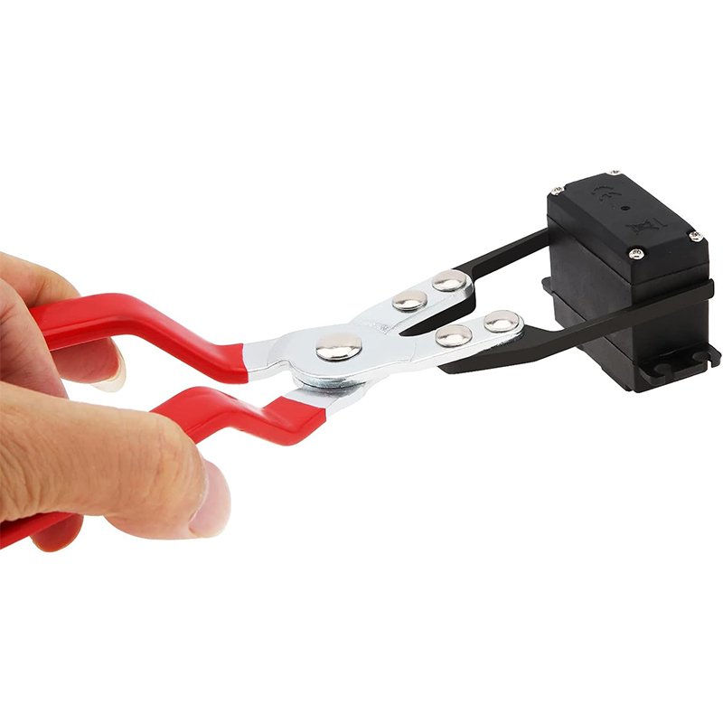 Portable Relay Puller Plier 9-1/16" Long 3-3/4" Maximum Opening Auto Metal Relay and Fuse Remover Tool