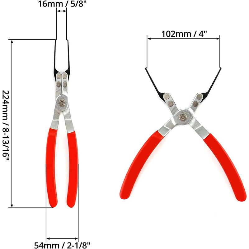 Portable Relay Puller Plier 9-1/16" Long 3-3/4" Maximum Opening Auto Metal Relay and Fuse Remover Tool