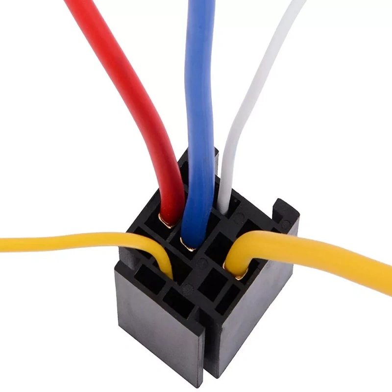 80A 12V Automotive Relay with Harness Truck Motor Heavy Duty 5Pin Socket SPDT for Car Boat Outboard Motor