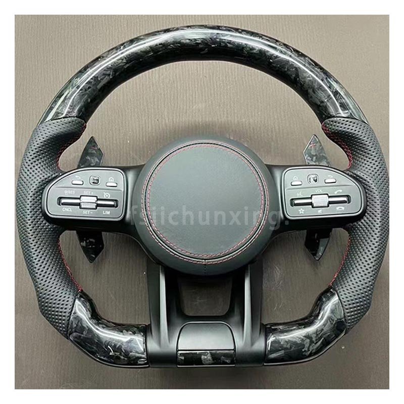 Car Interior Accessories Carbon Fibre Steering Wheel for Mercedes-Benz G-Class G500 G350 G550 G63