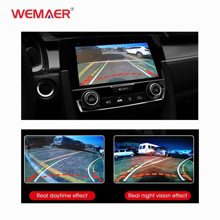 Wemaer Waterproof IP68 Reverse Camera LED Lights Parking Reversing Backup HD CMOS Sensor Wide Rear View Car Camera