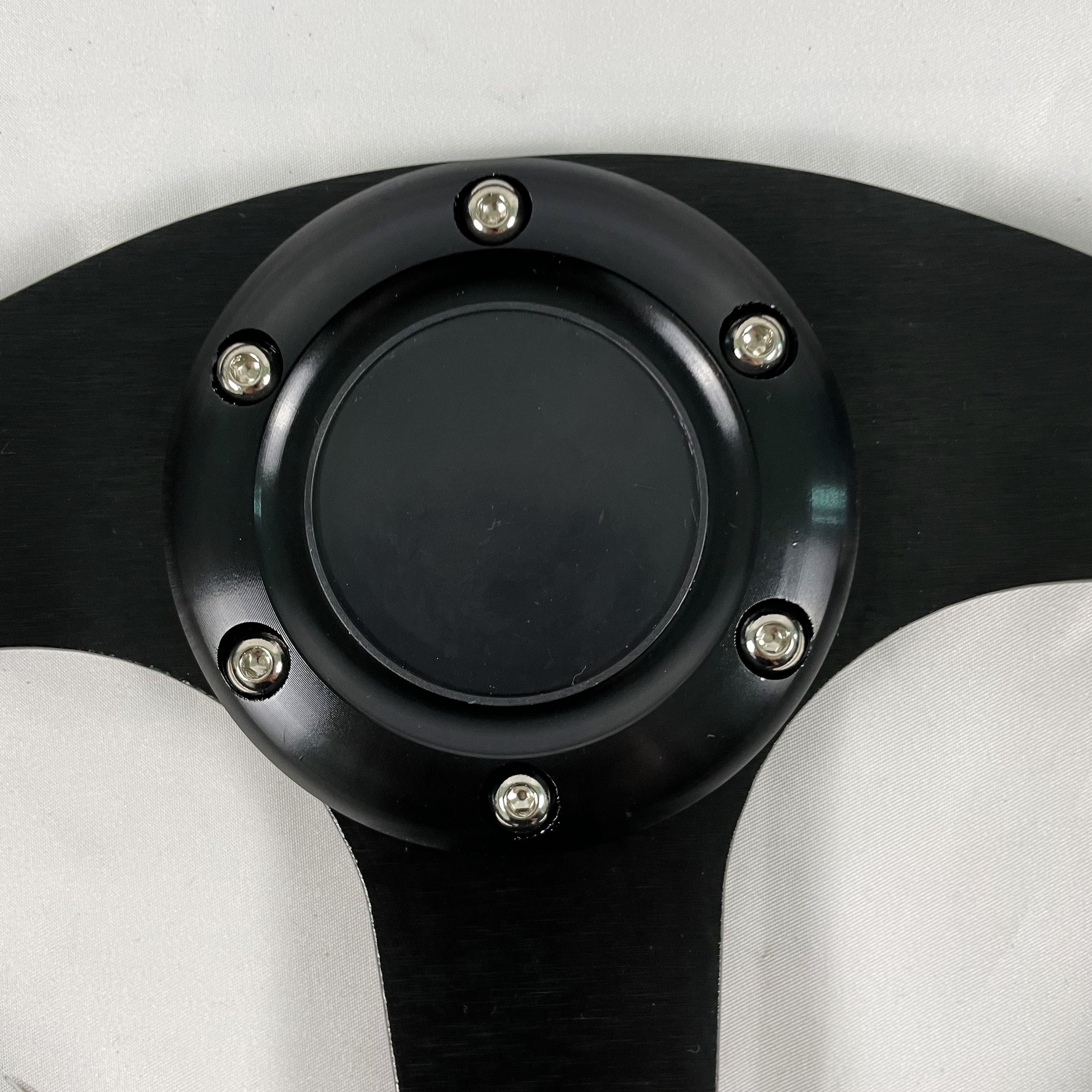 TRAPLY Best Selling 350mm Black Pvc Fiber Racing Steering Wheel