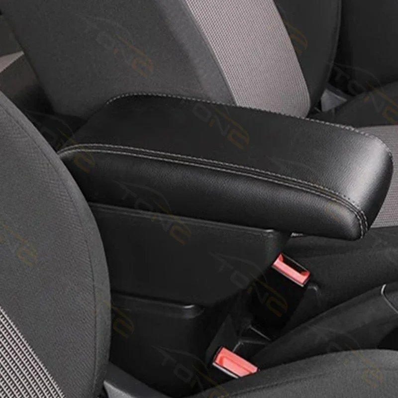 TONC 2023 Axia Car Front Seat Center Armrest Box - Custom Fit, Easy Installation, Dual Storage, USB Charging