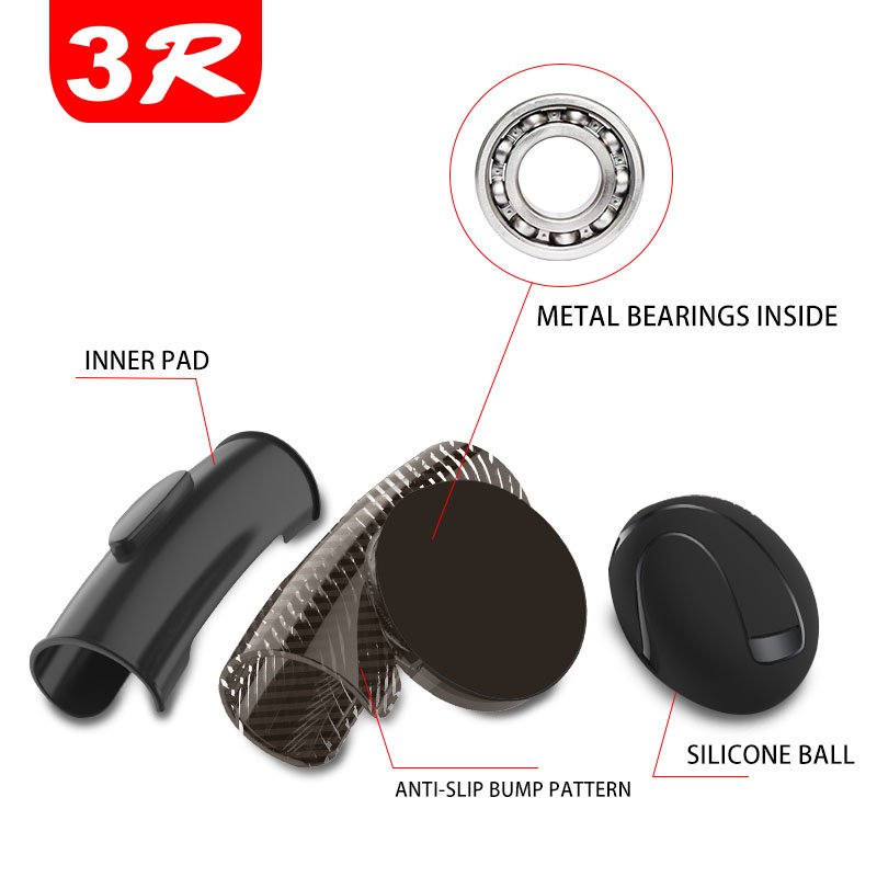 3R Universal Auxiliary Booster Control Handle Steering Wheel Spinner knob turning helper for Automobiles