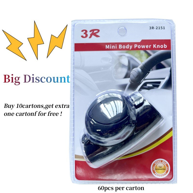3R Universal Auxiliary Booster Control Handle Steering Wheel Spinner knob turning helper for Automobiles