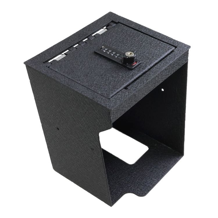 New Luxury Steel Car Gun Safe for 2018-2024 Ford Explorer Interior Accessory Armrest Box Secure Storage Console Safe