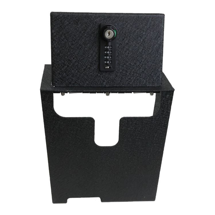 New Luxury Steel Car Gun Safe for 2018-2024 Ford Explorer Interior Accessory Armrest Box Secure Storage Console Safe