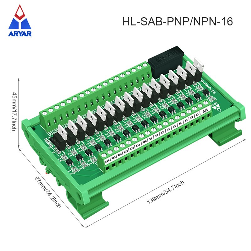 16 Channel Single Chip Microcomputer PLC Signal Amplifier Board Input and Output NPN/PNP Input Photocoupler Isolation