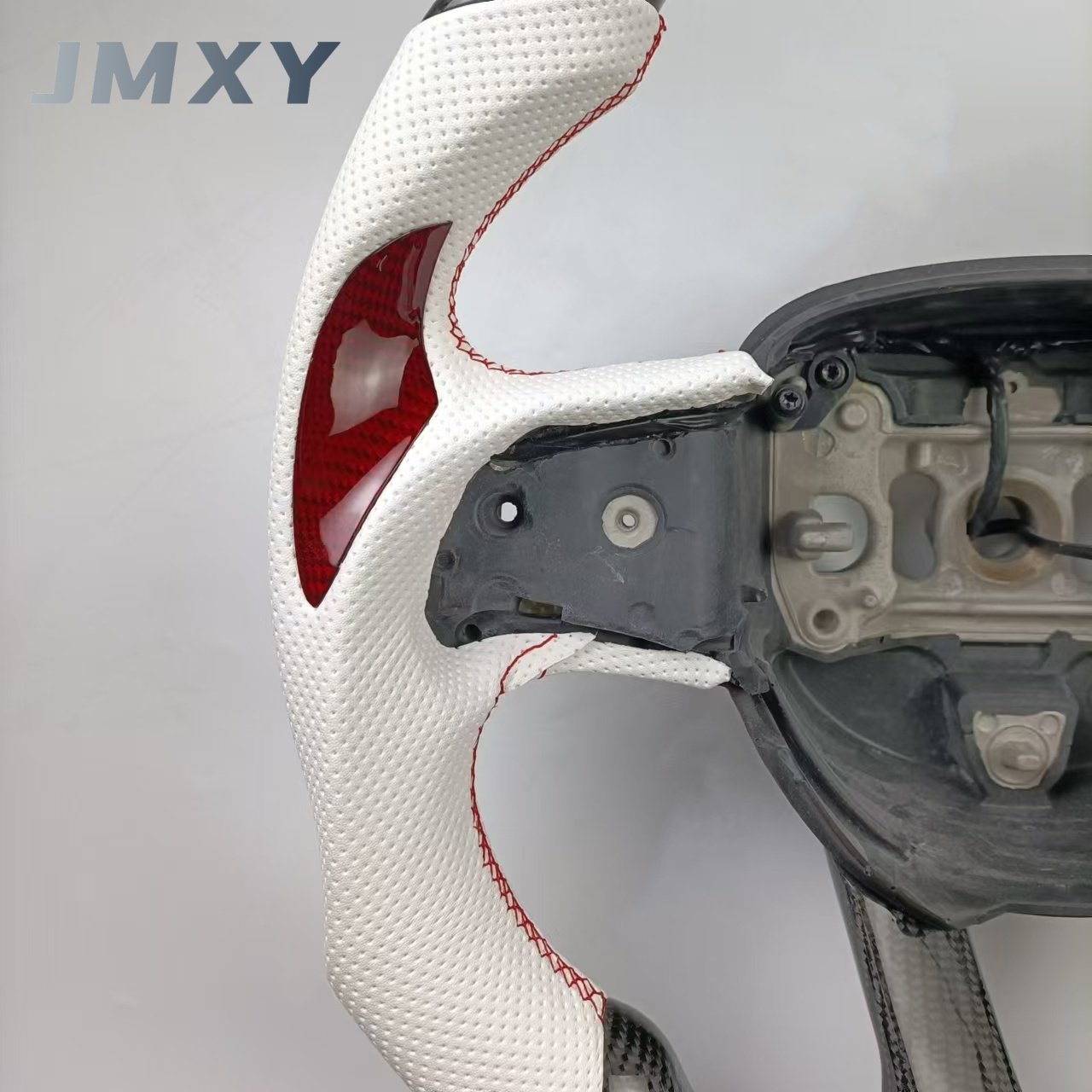 Custom Racing Car Steering Wheel for 2014-2019 Dodge Challenger Charger SRT Made with Real Carbon Fiber