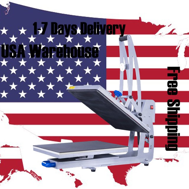 US Warehouse Free Shipping Auto Open Heat Press Machine 40x50cm Slide Out 16x20 Heat Transfer Machines