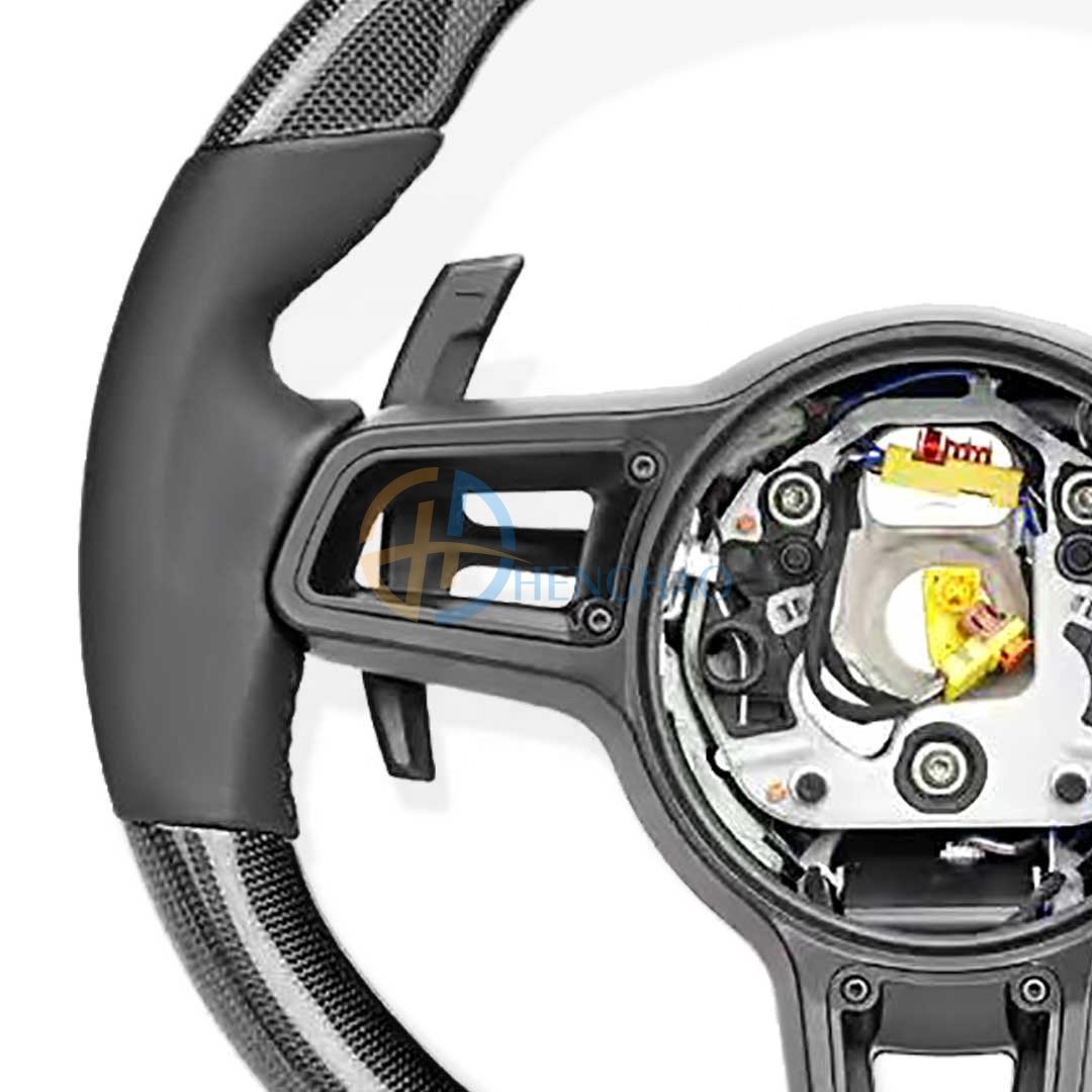 Factory wholesale price Carbon Fiber Steering Wheel For Porsche Cayenne Macan Cayman Boxster 718 991 911 Panamera Upgrade