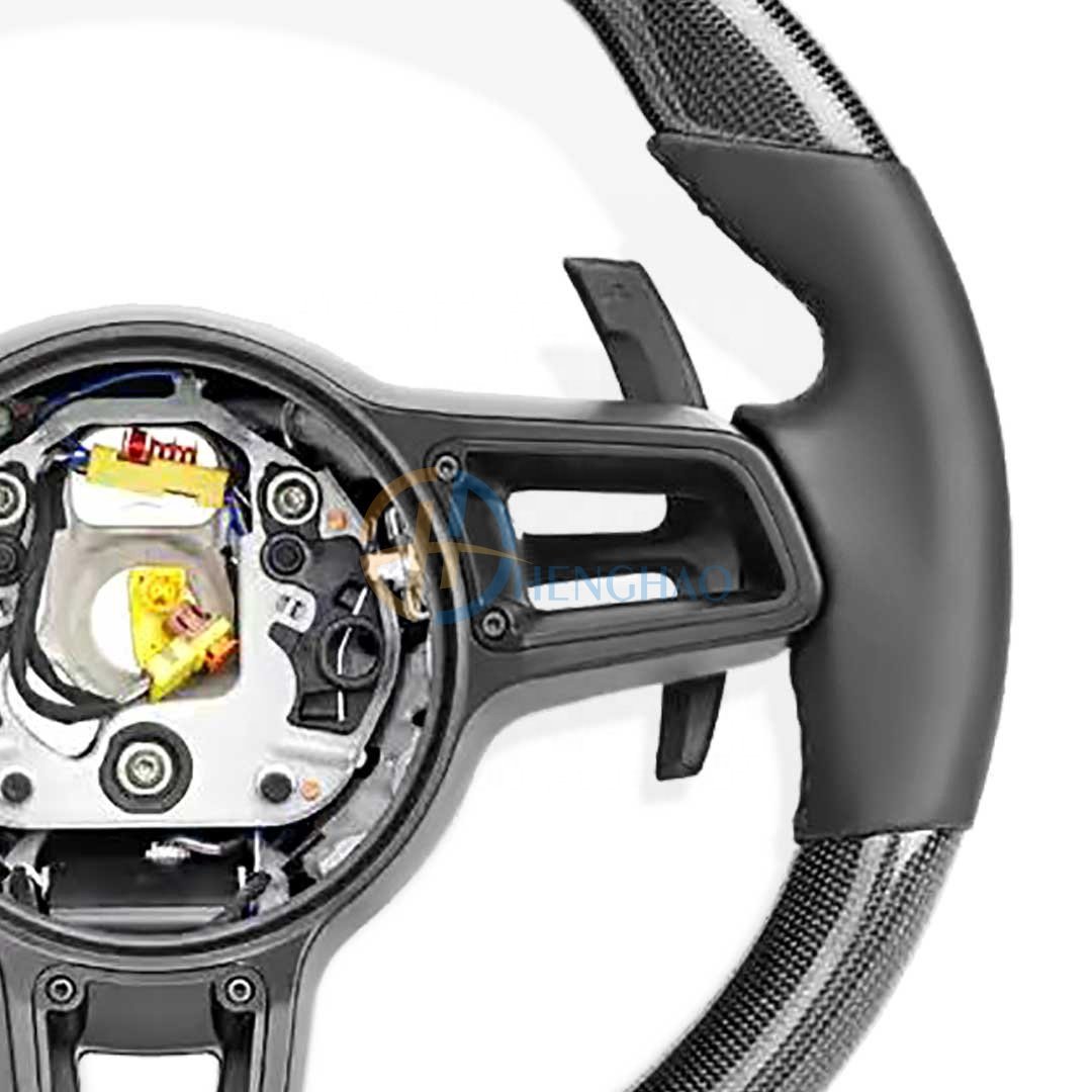Factory wholesale price Carbon Fiber Steering Wheel For Porsche Cayenne Macan Cayman Boxster 718 991 911 Panamera Upgrade
