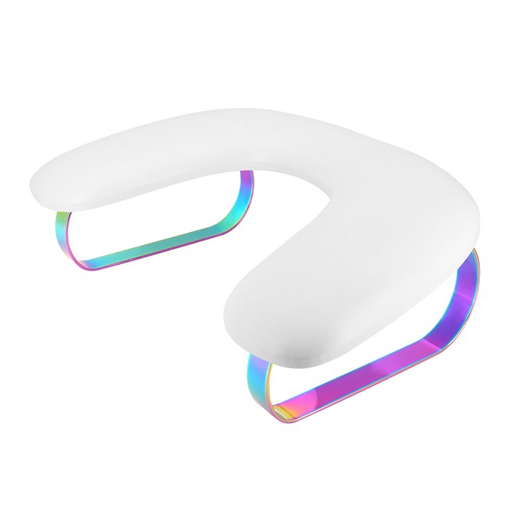 U-Shaped White Nail Armrest Stand Manicure Hand Rest Pillow Cushion