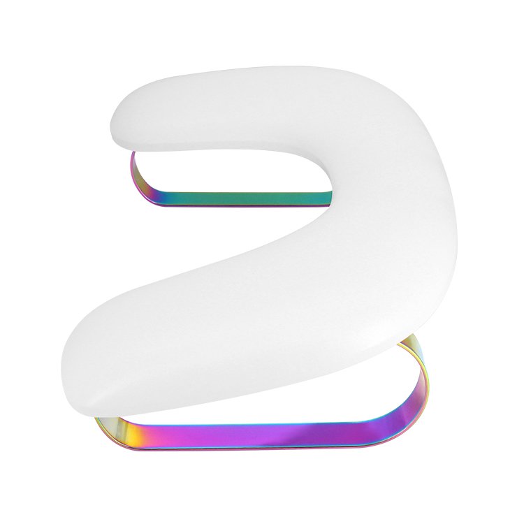 U-Shaped White Nail Armrest Stand Manicure Hand Rest Pillow Cushion
