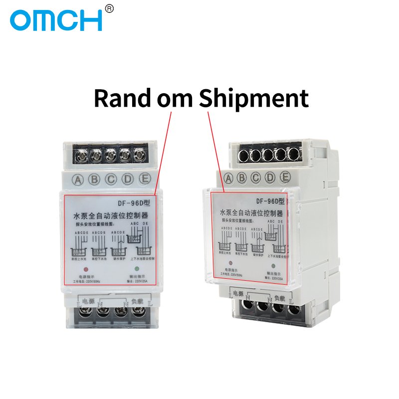 OMCH DF-96A/B Automatic Liquid Water Level Controller 20A 220v 50Hz Pump Relay with Three Probes Wire Switch Protection