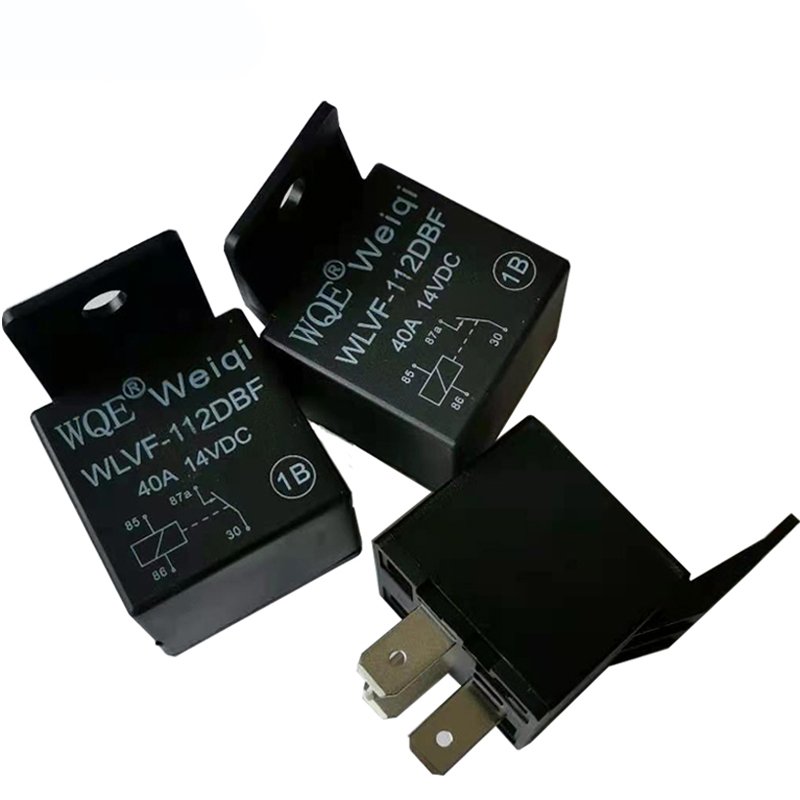 Weiqi auto relay 6v 12v 24v 80a 70a 60a 50a 40a 25a transparent and waterproof wholesale for automotive car truck 1.8W 2.3W