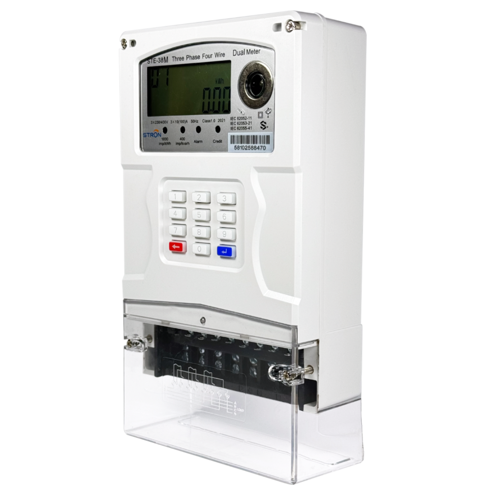 STRON STS Prepaid Three Phase IP54 Electricity Meter Remotely