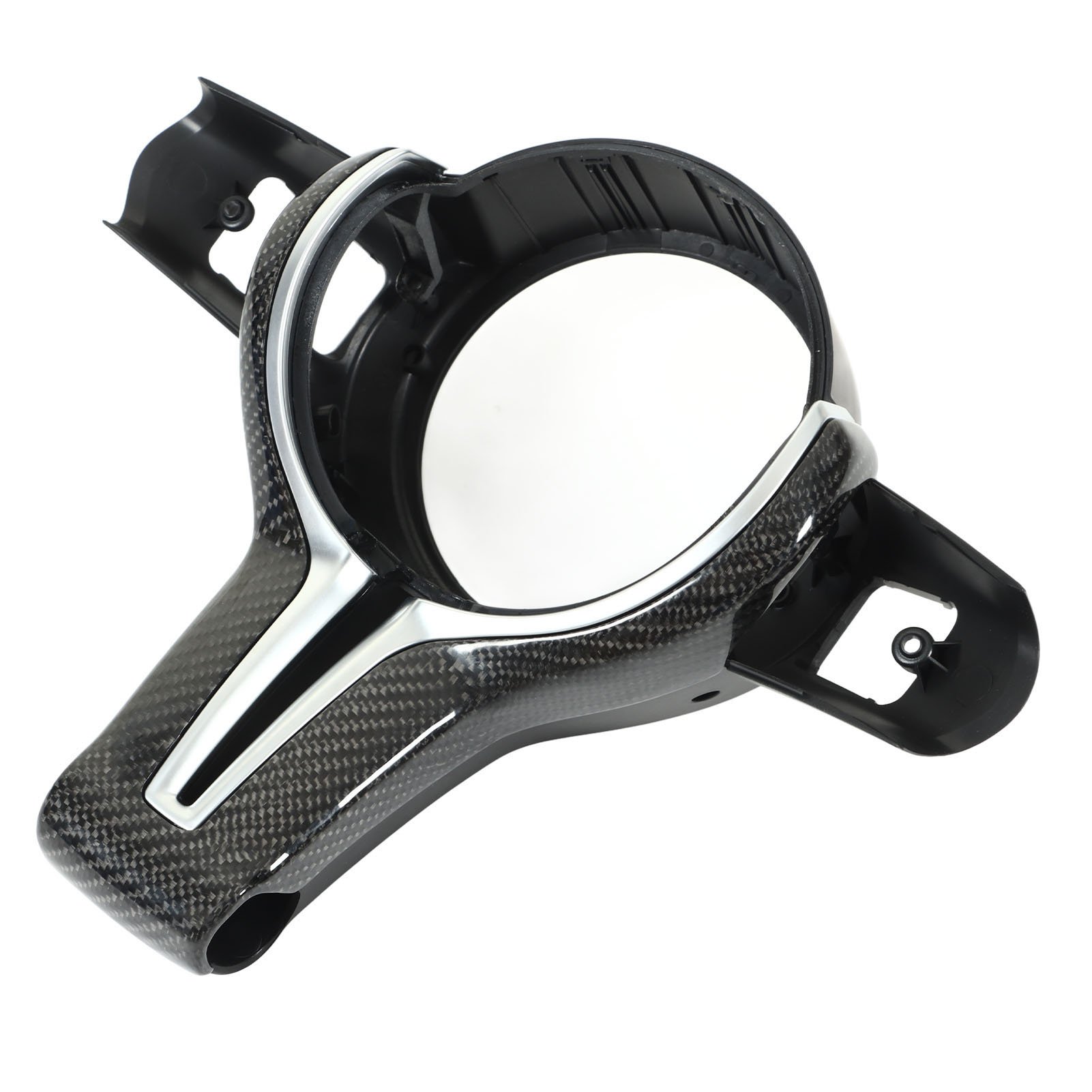 Carbon Fiber Center Trim Replacement For BMW F20 F22 F30 F32 F10 F06 F15 F16 F80 F87 Car Steering Wheel Cover Trim