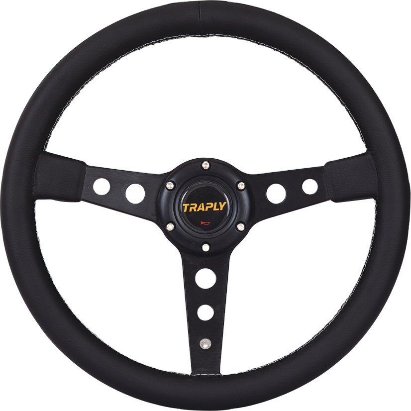 14inch 350mm aluminum steering wheel Leather Car Modification Steering Wheel