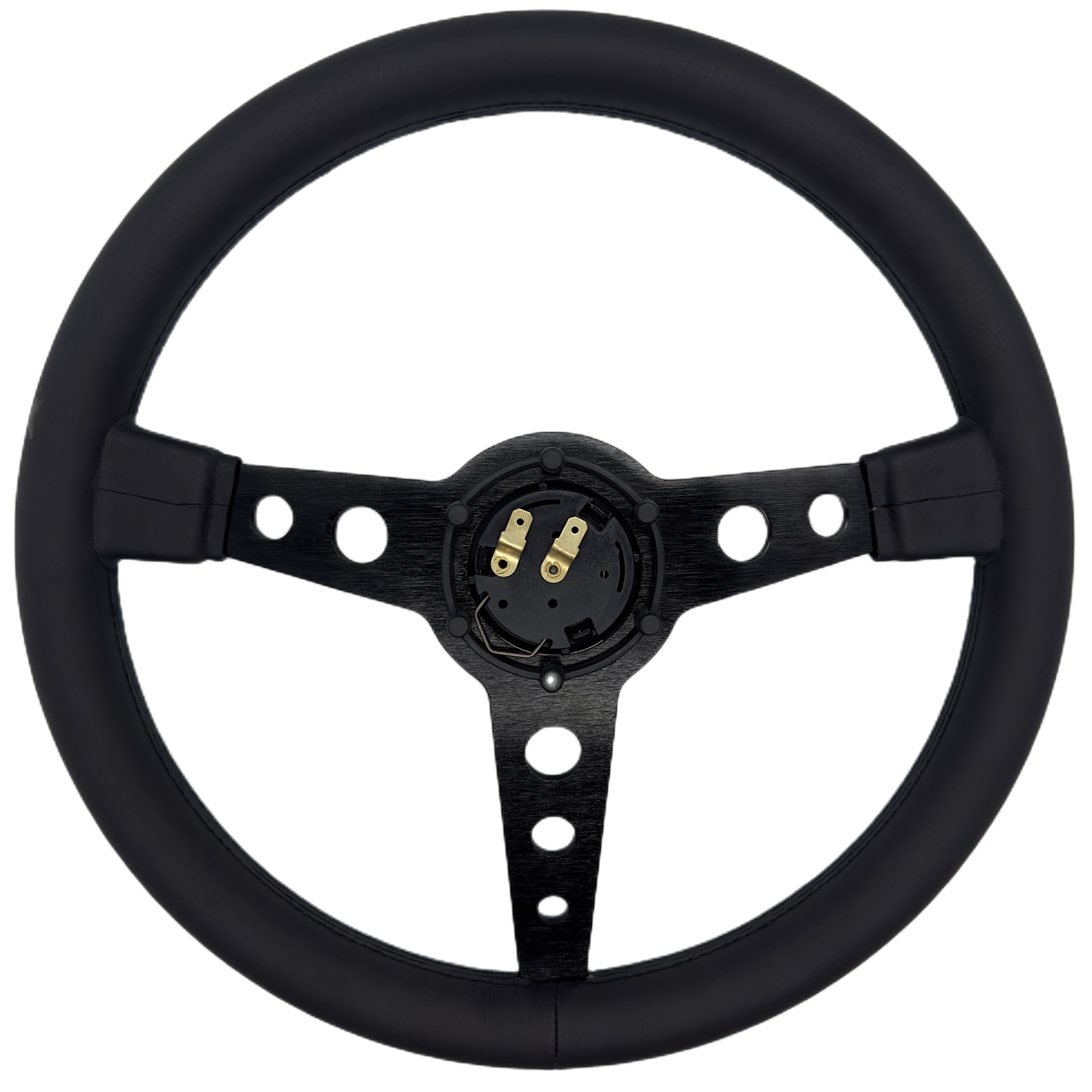 14inch 350mm aluminum steering wheel Leather Car Modification Steering Wheel