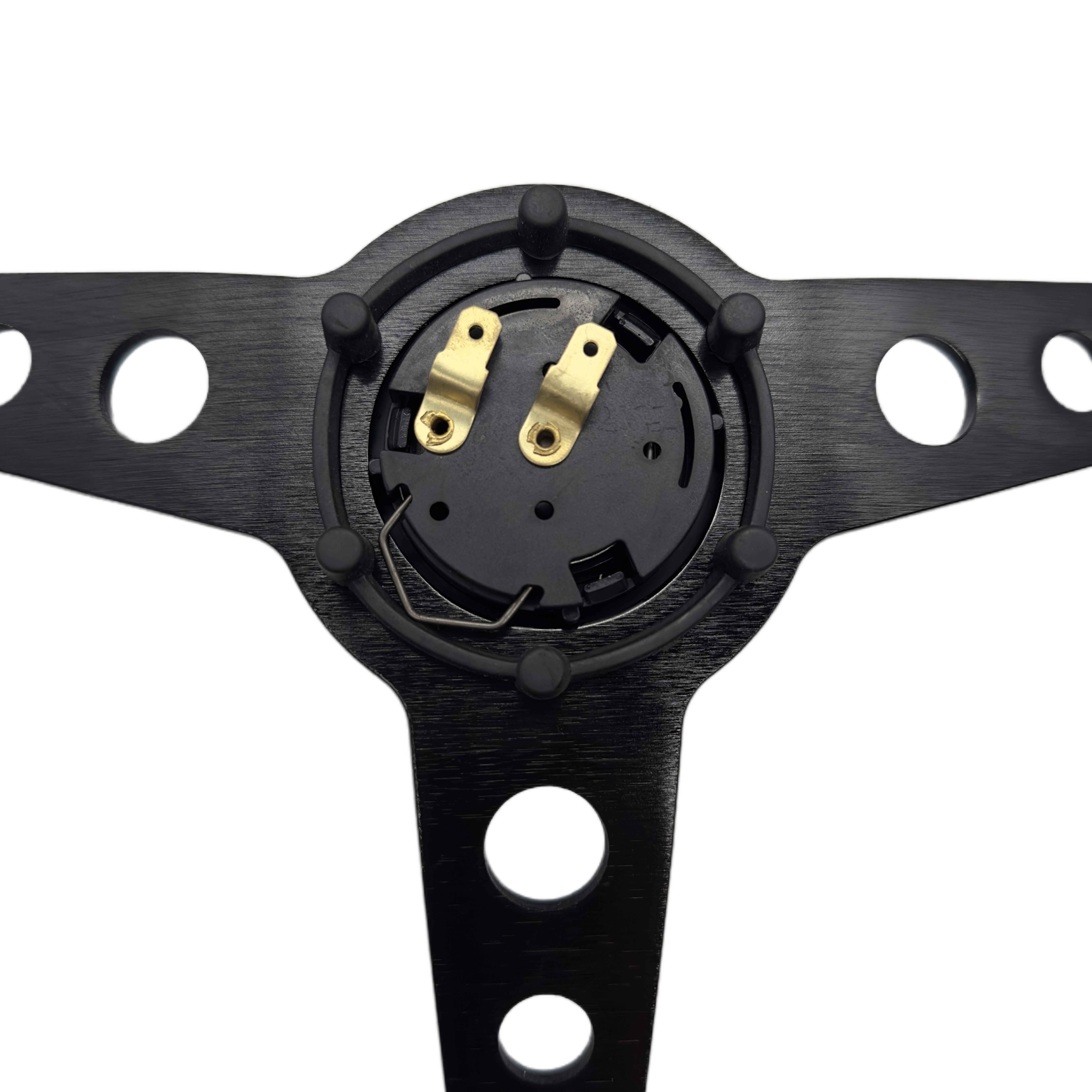 14inch 350mm aluminum steering wheel Leather Car Modification Steering Wheel