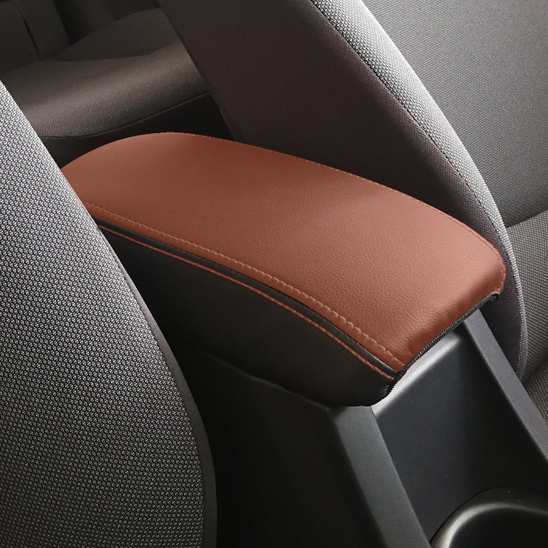 Car Armrest Console Cover Cushion With PU Leather for Toyota Corolla 14-18,19-24 Car Accessories Interior Decoration