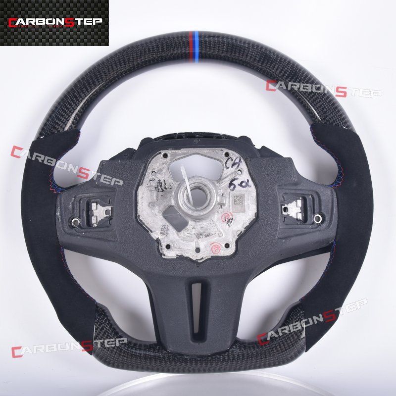 Carbon Fiber Suede Leather Car Steering Wheel For Bmw G20 G28 G30 G38 G32