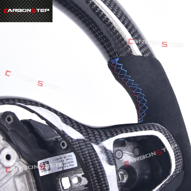 Carbon Fiber Suede Leather Car Steering Wheel For Bmw G20 G28 G30 G38 G32