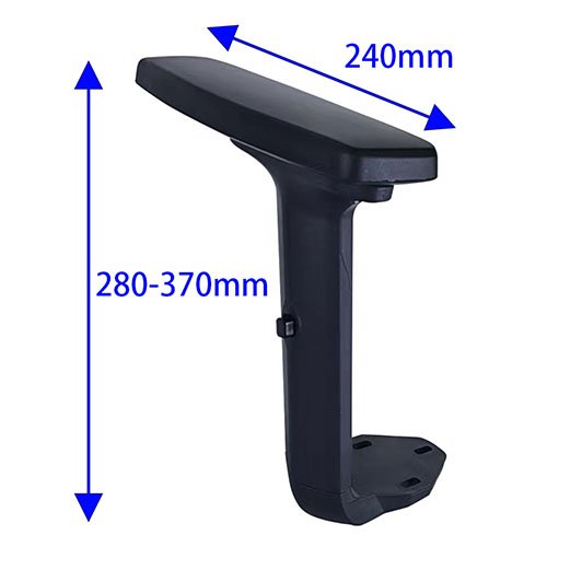 KEDE Manufacturer TPU Plastic Swivel Chair Parts Ergonomic Office Chair Armrest Replacement Adjustable Armrest for Office Chair