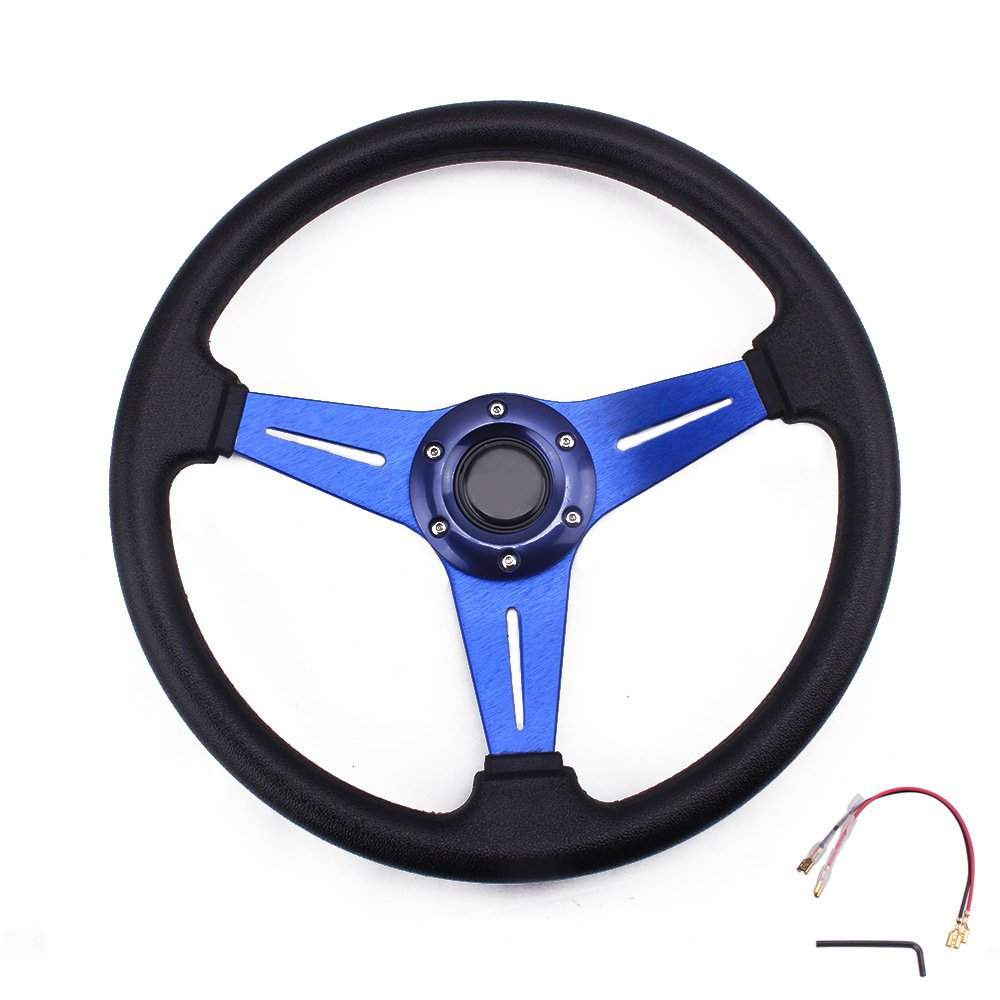 Factory sale 13inch PU sports car Steering Wheel Racing