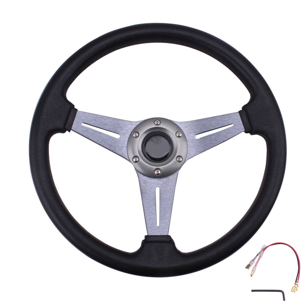 Factory sale 13inch PU sports car Steering Wheel Racing
