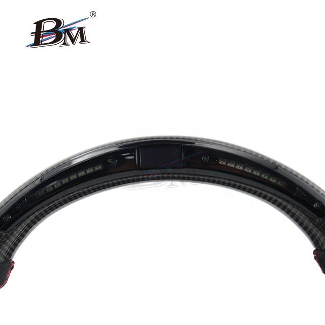 For VOLKSWAGEN Golf MK7/7.5 GTI R Series Carbon Fiber Black Suede Custom Steering Wheels LED Interior Accessories 2013-2020