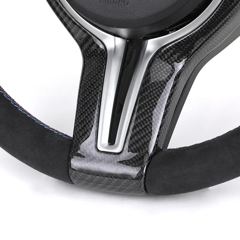 With Carbon Trim Led Full Alcantara M Performance Steering Wheel for BMW F01 F10 F11 F20 F22 F30 F32 F80 F82 F90 E92 E60 E88