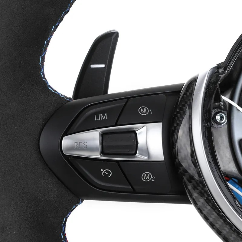 With Carbon Trim Led Full Alcantara M Performance Steering Wheel for BMW F01 F10 F11 F20 F22 F30 F32 F80 F82 F90 E92 E60 E88