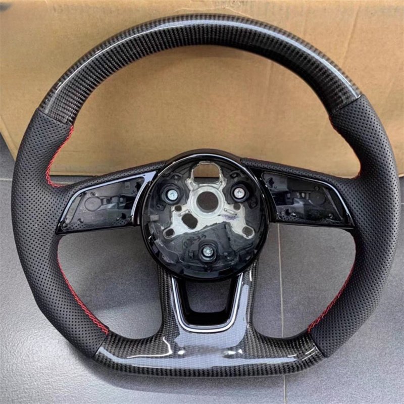 Customization Carbon Fiber Leather Steering Wheel Assembly Auto Interior Accessories For Audi A4 A5 A6 A7 A8 Q5 Q7 R8