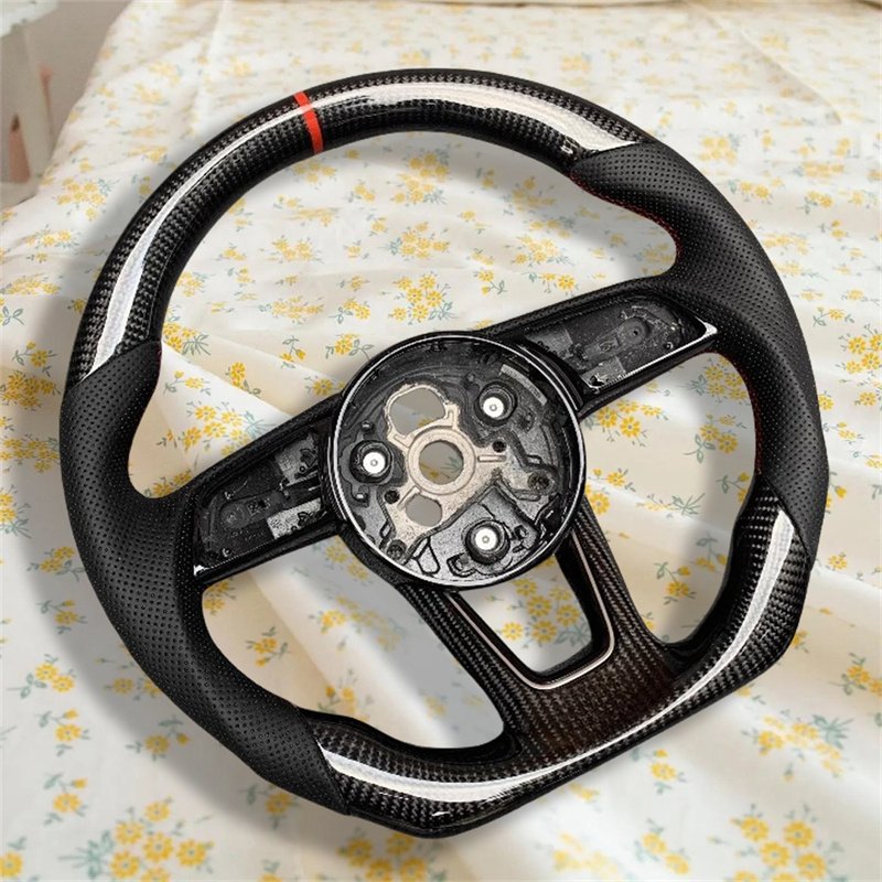 Customization Carbon Fiber Leather Steering Wheel Assembly Auto Interior Accessories For Audi A4 A5 A6 A7 A8 Q5 Q7 R8