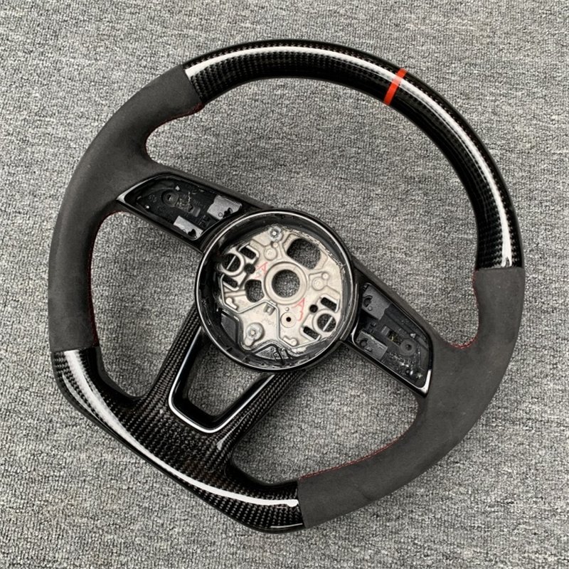 Customization Carbon Fiber Leather Steering Wheel Assembly Auto Interior Accessories For Audi A4 A5 A6 A7 A8 Q5 Q7 R8