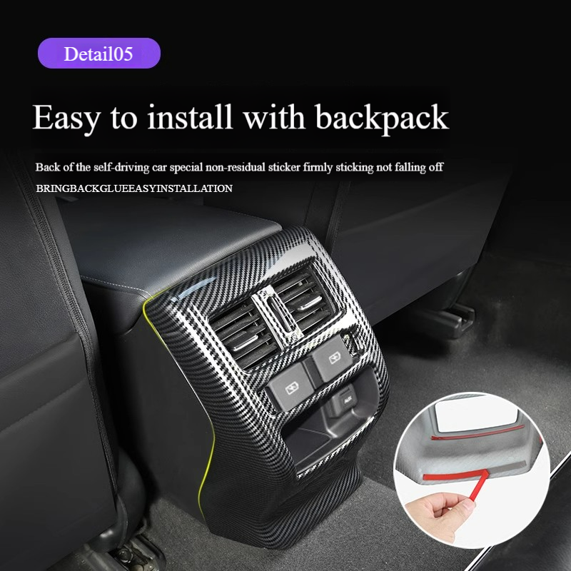 2018 2019 2021 2022 Honda10.5th and 10th Accord Armrest Box air Outlet Interior Carbon Fiber Decorative Accessories