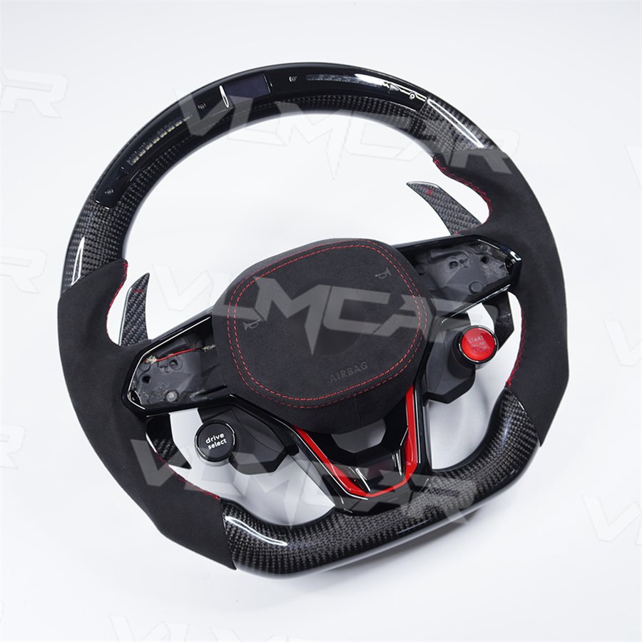 Customized carbon fiber steering wheel For Volkswagen MK8 LED steering wheel VW golf 6 7 8 R MK6 MK7 MK8 GTI steering wheel