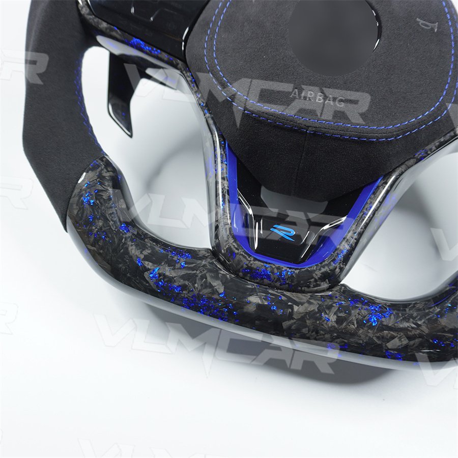 Customized carbon fiber steering wheel For Volkswagen MK8 LED steering wheel VW golf 6 7 8 R MK6 MK7 MK8 GTI steering wheel