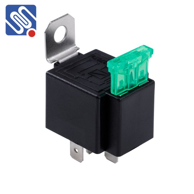 Meishuo MAW-C 12VDC 30A Fuse Relay Switch 5 Pin Automotive Electrical Fused Relay with Metal Bracket