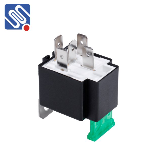Meishuo MAW-C 12VDC 30A Fuse Relay Switch 5 Pin Automotive Electrical Fused Relay with Metal Bracket